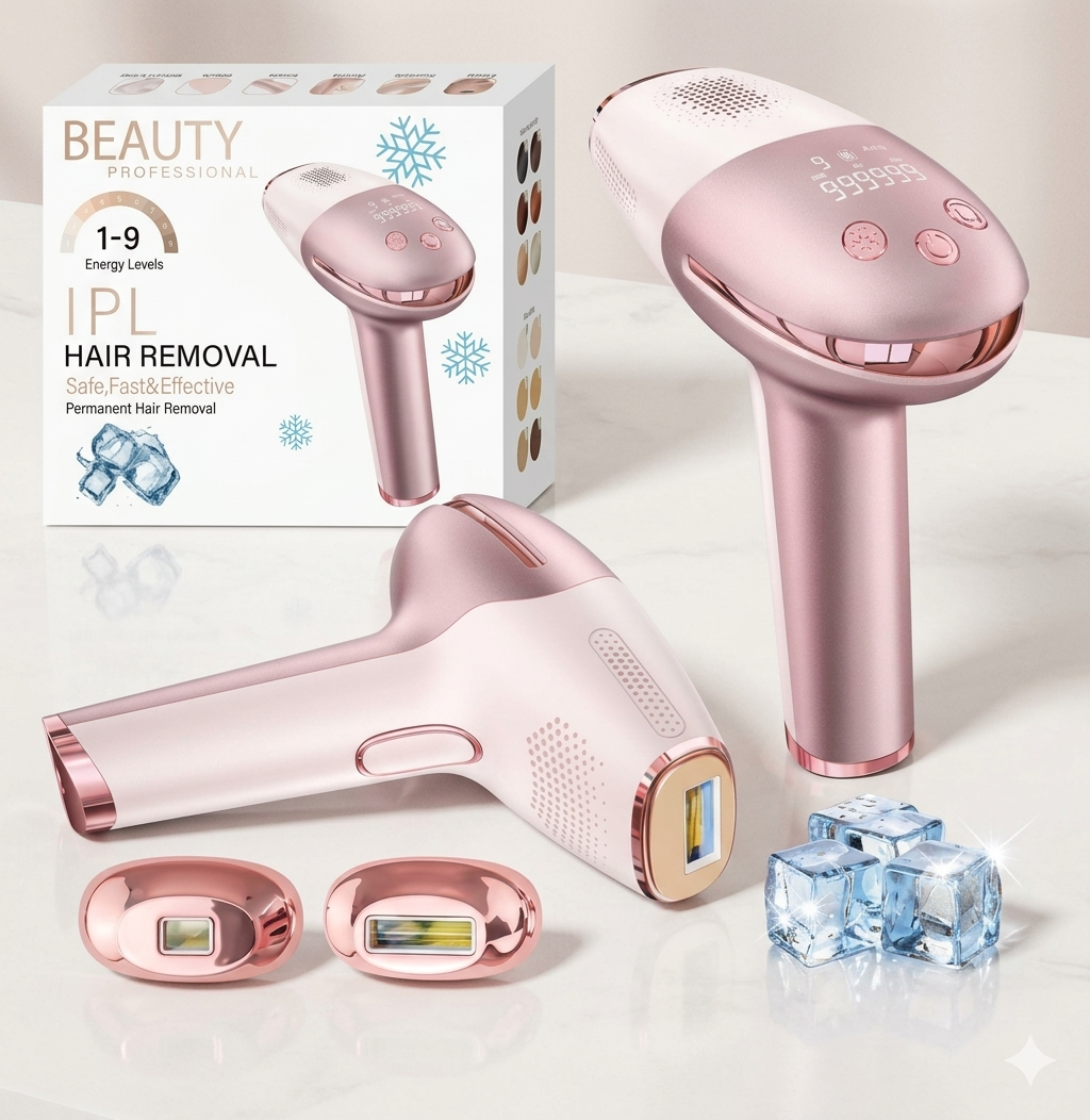 SilkGlide™ Pro IPL Hair Removal Handset with Sapphire Ice Cooling Technology